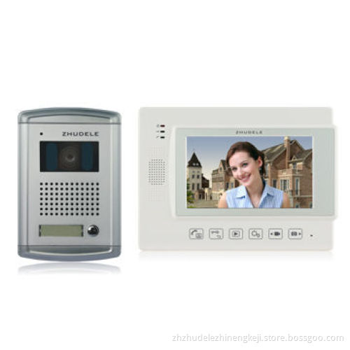 7-inch Video Doorphone, with Video and Image Recoder, Rainproof/Anti-riot Outdoor
